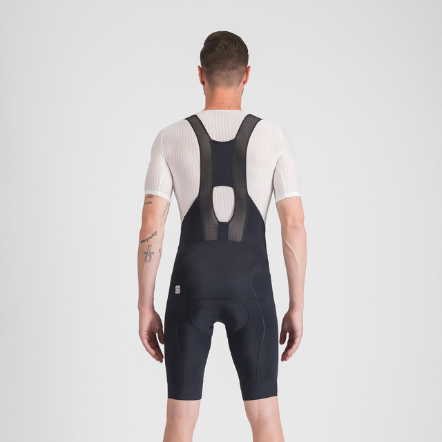 Moške kratke kolesarske bib hlače z naramnicami Sportful Pro LTD (black)