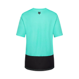 Moški kolesarski dres s kratkimi rokavi Fox Ranger Wordmark (aqua blue)