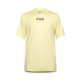 Moški kolesarski dres s kratkimi rokavi Fox Ranger Wordmark (lemonade)