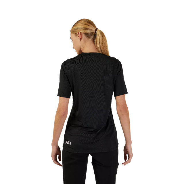 Ženski kolesarski dres s kratkimi rokavi Fox Ranger (black)