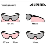 Kolesarska očala Alpina Turbo HR Q-Lite olive matt (»mirror bronze« leča)