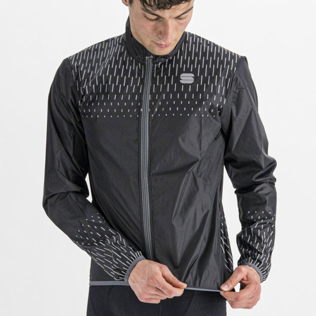 Moška kolesarska vetrovka Sportful Reflex (black)