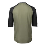 Moški kolesarski dres s ¾ rokavi POC MTB Pure (epidote green/uranium black)