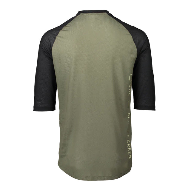Moški kolesarski dres s ¾ rokavi POC MTB Pure (epidote green/uranium black)