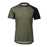 Moški kolesarski dres s kratkimi rokavi POC MTB Pure (epidote green/uranium black)