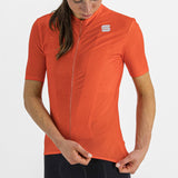 Ženski kolesarski dres s kratkimi rokavi Sportful Flare (pompelmo)