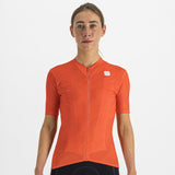 Ženski kolesarski dres s kratkimi rokavi Sportful Flare (pompelmo)