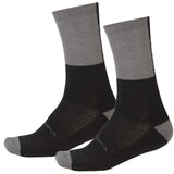 Zimske kolesarske nogavice Endura BaaBaa Merino (black)