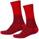 Zimske kolesarske nogavice Endura BaaBaa Merino (rust red)