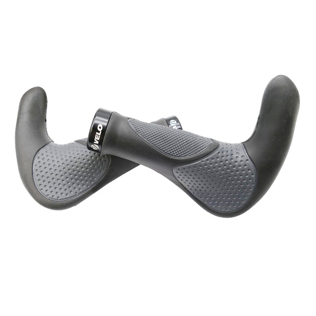 Ročaji za krmilo Velo Ergo Gel Bar Ends (black/gray)