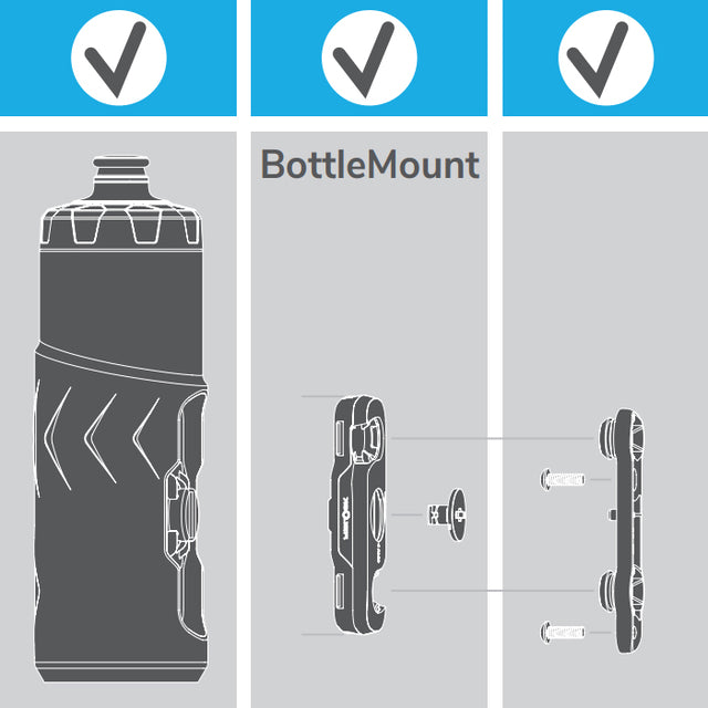 Bidon z magnetnim nosilcem SKS MonkeyLink Bottle Twist Set 600 ml (by Fidlock®)