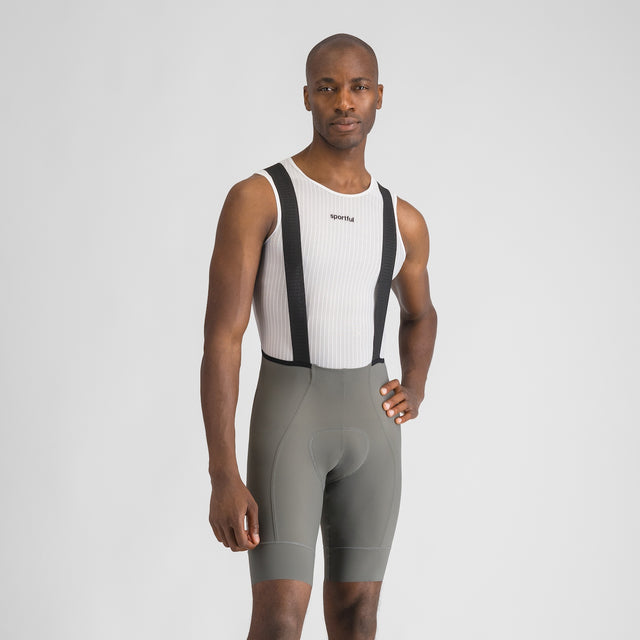 Moške kratke kolesarske bib hlače z naramnicami Sportful SRK (gun metal)