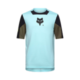 Moški kolesarski dres s kratkimi rokavi Fox Defend Elevated (light blue)
