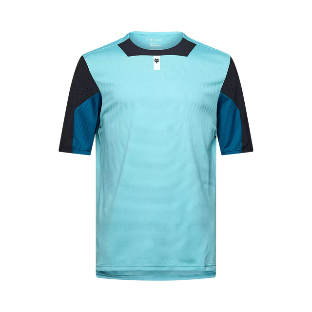 Moški kolesarski dres s kratkimi rokavi Fox Defend (vintage wash blue)