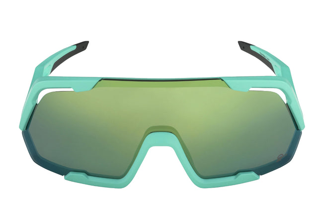 Kolesarska očala Alpina Rocket Q-Lite turquoise matt (»mirror green« leča)