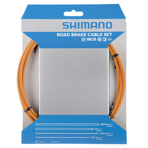 Set bovdnov in žici za zavore Shimano Road SLR Sil-Tec (orange)