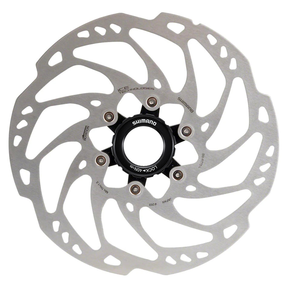 Shimano Rotor Rt. 70 Zavorni rotor Shimano SLX SM-RT70 Ice Technology (Ø 203 mm, external ...