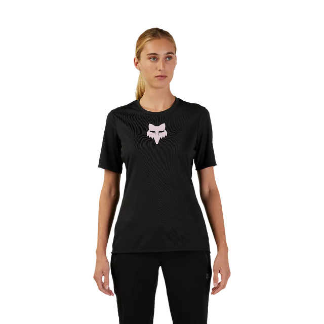 Ženski kolesarski dres s kratkimi rokavi Fox Ranger (black)