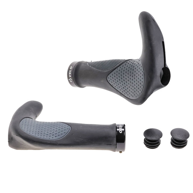 Ročaji za krmilo Velo Ergo Gel Bar Ends (black/gray)
