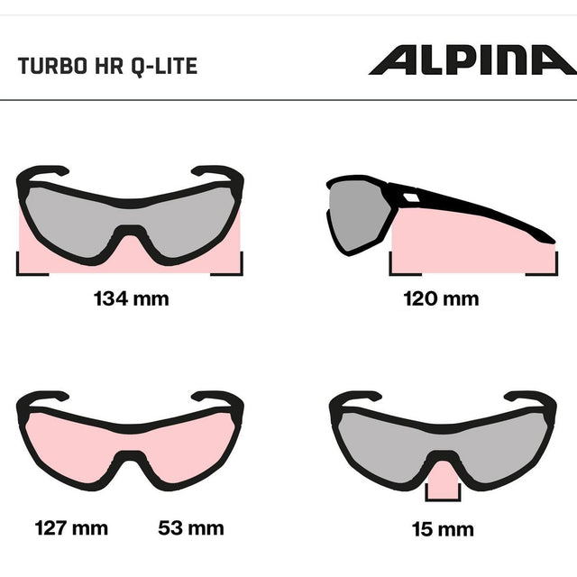 Kolesarska očala Alpina Turbo HR Q-Lite olive matt (»mirror bronze« leča)