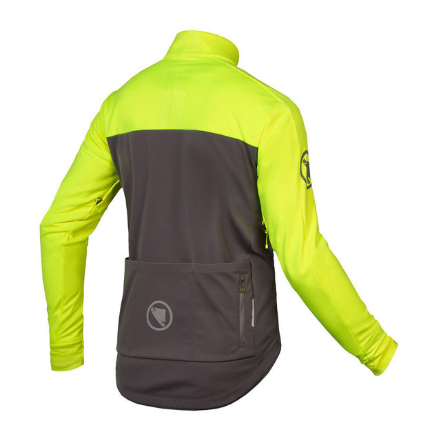 Moška kolesarska softshell vetrovka Endura Windchill II (hi-viz yellow)