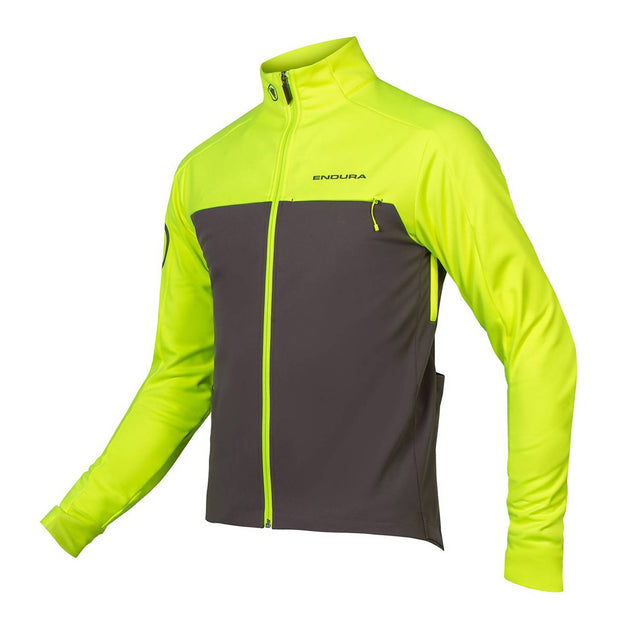 Moška kolesarska softshell vetrovka Endura Windchill II (hi-viz yellow)