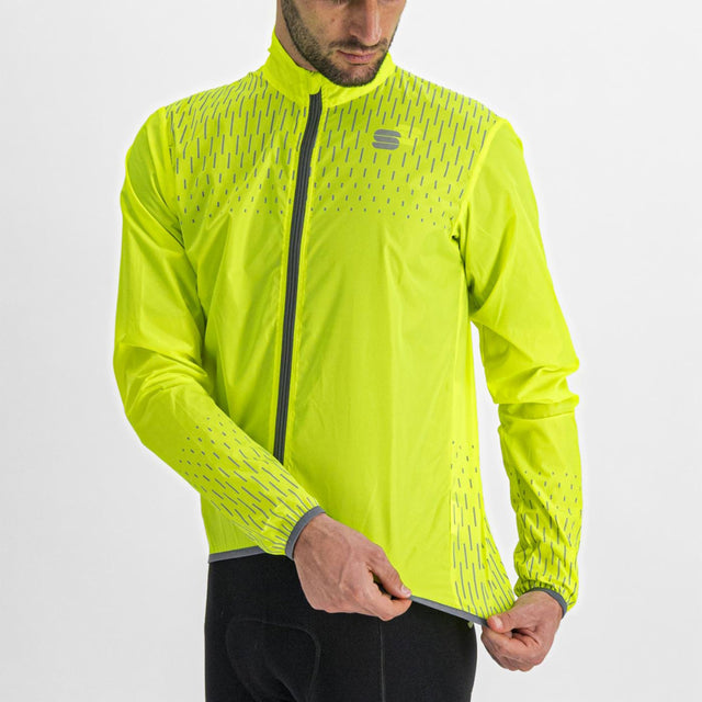 Moška kolesarska vetrovka Sportful Reflex (yellow fluo)
