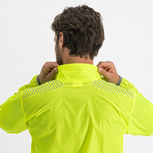 Moška kolesarska vetrovka Sportful Reflex (yellow fluo)