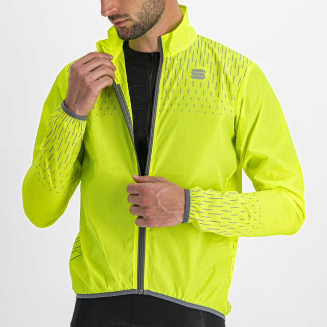 Moška kolesarska vetrovka Sportful Reflex (yellow fluo)