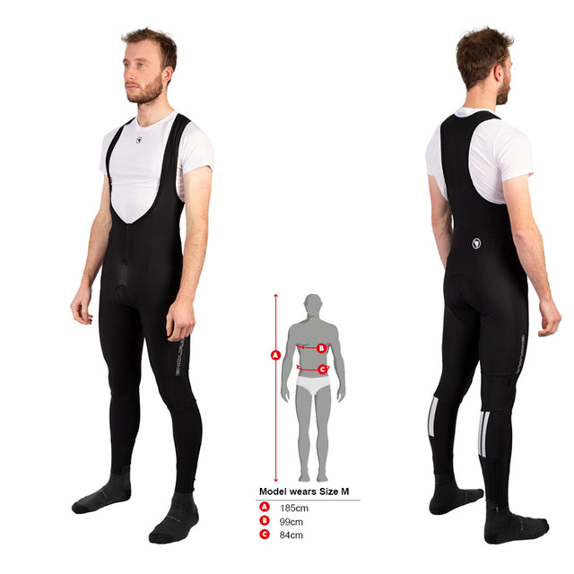Moške termo kolesarske bib hlače z naramnicami Endura FS260-Pro II (black)