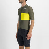 Moški kolesarski dres s kratkimi rokavi Sportful Snap (bettle cedar)