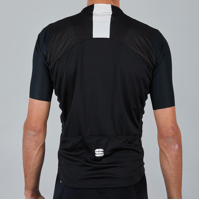 Moški kolesarski dres s kratkimi rokavi Sportful Strike (black)