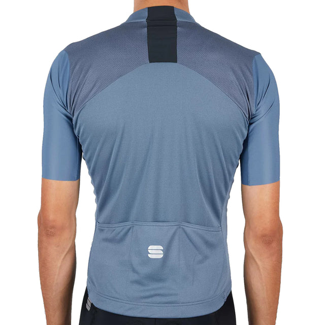 Moški kolesarski dres s kratkimi rokavi Sportful Strike (blue sea)