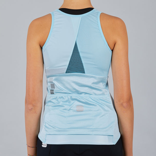 Ženska kolesarska majica brez rokavov Sportful Giara Top (blue sky)