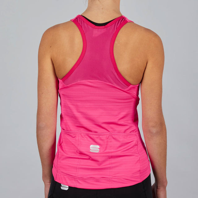 Ženska kolesarska majica brez rokavov Sportful Kelly Top (bubble gum)