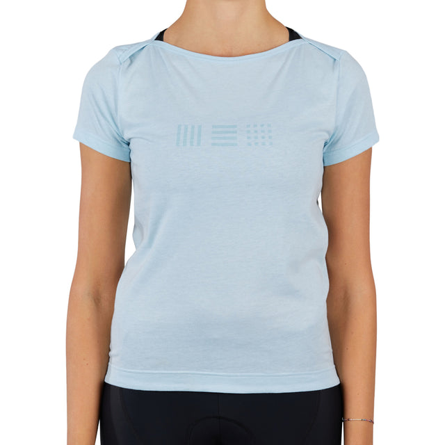 Ženska kolesarska majica s kratkimi rokavi Sportful Giara (blue sky)