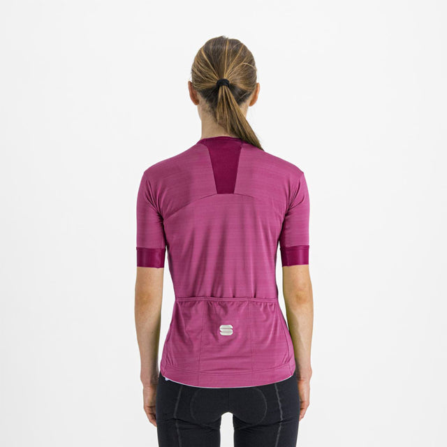 Ženski kolesarski dres s kratkimi rokavi Sportful Kelly (cyclamen)