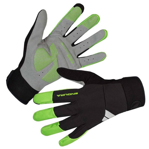 Zimske kolesarske rokavice Endura Windchill (hi-viz green)
