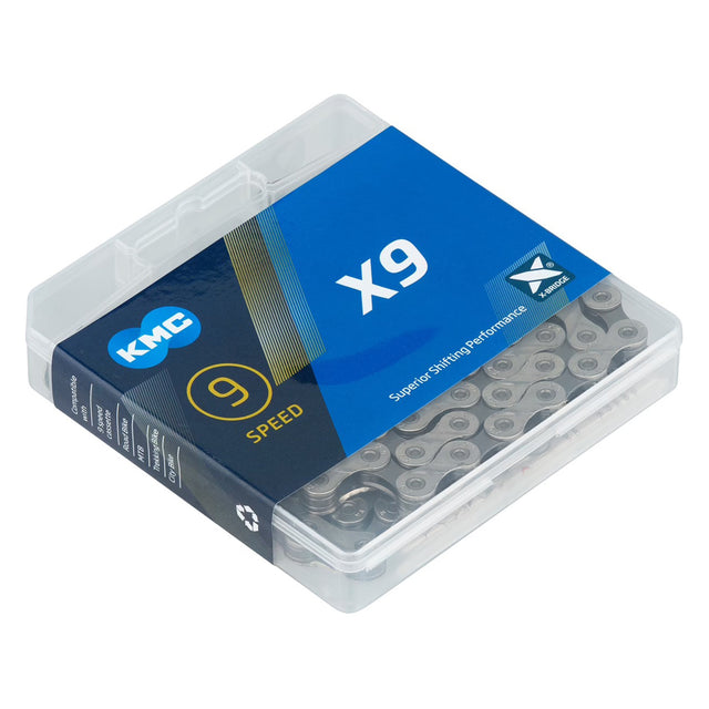 Veriga KMC X9 silver/grey (9 prestav)